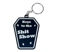 333DDD Funny Keyring Gift 'Keys to the Shit Show' - Novelty Key Chain Gift for Men, for Women, for Friend, Coworker, Secret Santa, Birthday, Christmas or Promotion Gift - 3D Printed Key Ring Keychain
