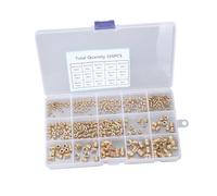 335/360pcs Multipurpose Brass Threaded Inserts M2toM6 For Long Time Use Stability In And Printing Items Brass Knurled Insert Nut