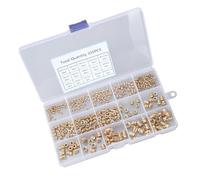 335/360Pieces Multipurpose Brass Knurled Threaded Inserts M2toM6 for Parts and 3D Printing Applications Brass Threaded Inserts