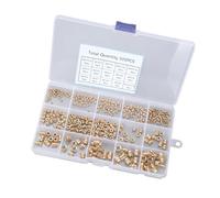 335 / 360Pieces Practical Sturdy Brass Knurled Nut M2toM6 for Multipurpose Use in Engineering and Professional Repairs Threaded Inserts