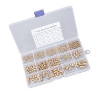 335/360Pieces Practical Sturdy Brass Knurled Nut M2toM6 For Multipurpose Use In Engineering And Professional Repairs Project Insert Nut