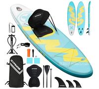 335cm Premium Stand Up Paddleboard, SUP Board Set, Inflatable, with Universal Camera Mount, Complete Accessories, Adjustable Paddle, for Beginners and Advanced Paddlers