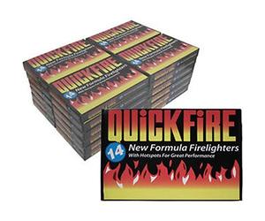 336 Fire Lighters 24 Packs of Quickfire Firelighters Bulk Pack Hotspots Burners by Uwant Fashion Household