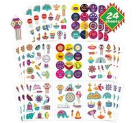 336 PCS Happy Diwali Stickers - Festive Diwali Rangoli & Diya Designs for Party Favors & Decorations Perfect for Festival of Lights