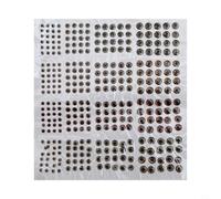 336pcs Lure Making Eyes 3mm 4mm 5mm 6mm Kit | 336 pieces total, 4 sizes mixed (3/4/5/6mm), 4 unique colors, ultra-realistic 4D profile, adds for flash to streamers