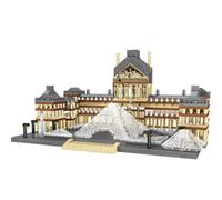 3377pcs+ Paris Musée Du Louvre Mini Building Blocks France Famous Architecture Museum Diamond Bricks Toy for Children Gift