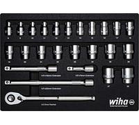 338-91 Socket Set 26 pcs Metric 1/2 Drive