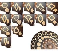 338 PCS Mandala Painting Stencils - Art Craft Supplies for Geometric Patterns, Rock Dot Painting and Mandala Designs