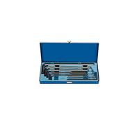 33895 Expert Metric Extra Long Pattern Hexagon Key Set, 10 Pieces , Blue