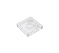 33909 Foundation Plate Plate Special 2x2 with Only 2 Studs 50 Pieces GDS-1483 Compatible with Lego Building Blocks Color:Trans-Clear
