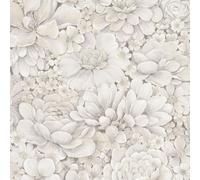 Galerie The New Design Book Collection Beige Floral Texture Wallpaper Roll