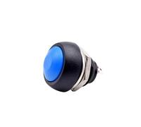 33A 33B Plastic Round Momentary Latching Electric Push Button Switch 12mm Self Reset Locking Pushbutton Red Green 5/10pcs(Blue Momentary,5pcs)