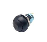 33A 33B Plastic Round Momentary Latching Electric Push Button Switch 12mm Self Reset Locking Pushbutton Red Green 5/10pcs(Black Latching,5pcs)