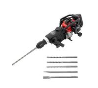 33CC 2-Stroke Petrol Jack Hammer, Demolition Breaker & Concrete Drill for Breaking, Chiselling, Ideal for DIY, Construction, with 30J Impact Energy & 3 Chisels