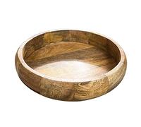 33cm Large Decorative Bowl Wooden Plate Tray Home Decor Fruit Dining Table