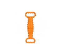 33cm Orange Dog Tug Toy with Dual Handles - Heavy Duty Rubber Interactive Chew Toy for Medium & Large Dogs, Durable Tug of War Training Toy, Teeth Cleaning & Bite Resistant