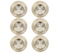 33cm Plastic Christmas Charger Plates (Gold - Starburst, 6)
