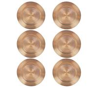 33cm Reusable Plastic Christmas Charger Plates (Rose Gold - Mosaic, 6)