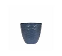 33cm Small Windermere Plant Pot - Plastic - L33 x W33 x H29 cm - Blue