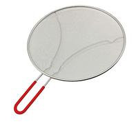 33cm Splatter Screen Guard for Frying Pan - Protect from Hot Oil & Grease Splash When Cooking. Extra Fine Mesh Stainless Steel Pot Cover Keeps Your Kitchen Clean