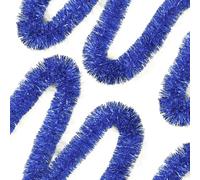 33ft/10m Christmas Tinsel Garland, Muliti-color Metallic Hanging Garland for Christmas Tree, Fireplace, Mantle, Home Party Decoration (Blue)