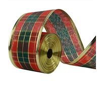 33Ft/10Meters Scottish Plaid Christmas Ribbon Wreath Present Wedding Arts Crafts Gift Wrapping