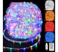 33Ft LED Rope Lights Indoor,100 LED Tube Lights with 18 Colors,String Lights for Outside Waterproof LED Rope Lighting for Outside, Garden, Pool, Bedroom, Wedding, Party, Indoor Outdoor Decoration