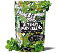 33Fuel Daily Greens Powder - Premium Superfood & Fibre Blend for Gut Health and Immune Function with only Natural Ingredients, Daily Greens Super Blend, Vegan, Handmade in the UK (one Size, Mint)