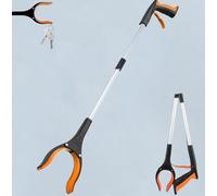 33in/84cm Litter Pickers for Adults Helping Hand Grabber Stick for Disabled Elderly Aids for Daily Living Reacher Grabber for Bending Pick Up Stick Grabber Disability Aid (Orange)