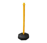 33inch Traffic Post Cone Parking Post with Fillable Base for Traffic Caution Yellow