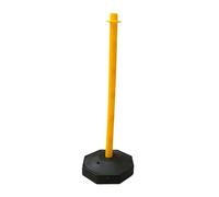 33inch Traffic Post Cone Parking Post with Fillable Base for Traffic Caution Yellow