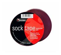 (33m, Maroon) Precision Sock Tape (Pack Of 10)