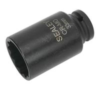 33mm Bi-Hex Deep Impact Socket - 1/2 Inch Sq Drive - Chromoly Wrench Socket