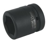 Loops 33mm Forged Impact Socket - 1 Inch Sq Drive - Chromoly Impact Wrench Socket Loops Multicolor