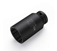 33mm Socket 1/2 Drive, Axle Nut 1/2 Inch Impact 12-Point Deep Socket Set 1/2 Drive, CR-MO for Easy Removal of Axle Shaft Nuts (33MM)