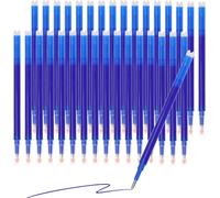 33Pack Erasable Pen Refills, Blue Gel Ink 0.7mm Fine Tip Compatible with Pilot Frixion Pens, Durable Writing Smooth Premium Experience for Students School Office Stationary Supplies