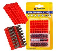 33Pc Screwdriver Bit Set - Tamperproof, Torx, Metric Hex, Triwig, Spanner, Torq | Ideal for Fasteners, Electric & Mechanical Equipment | Long Life & Reliable, Robust, Repair, Maintenance,