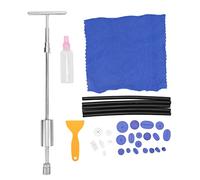 33pcs 13cm Set Paintless Dent Removal Puller T Bar Kit with Pulling Tabs and Scraper for Auto Car Body Damage Repair