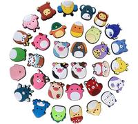 33Pcs Shoe Charms Set Cute Animal Shoe Charms for Croc,PVC Shoe Decorations for Clogs Sandals