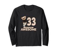 33rd Birthday Boy Girl 33 Years Thirty Three Long Sleeve T-Shirt