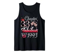 33rd Birthday Queen Chapter 33 Fabulous Since 1993 Women Tank Top