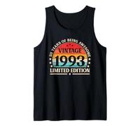 33rd Birthday - Vintage 1993 Limited Edition 33 Years Old Tank Top