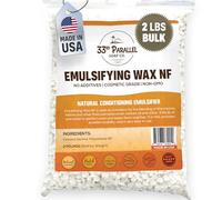 33RD PARALLEL SOAP CO. Non-GMO Emulsifying Wax NF Pastilles (2 LBS / 32 OZ) 100% Natural Plant Derived | For Lotions, Creams, Making, Hair Products | Cosmetic Grade | Product of USA | 2 POUNDS