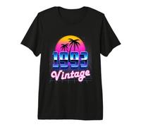 33th Birthday Gift 33 Years Old Men Women Retro Vintage 1993 Premium T-Shirt