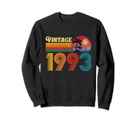 33th Birthday Gift 33 Years Old Men Women Retro Vintage 1993 Sweatshirt