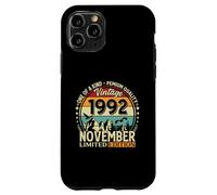 33th Birthday Gift Men Women Original November 1992 Case for iPhone 11 Pro