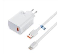 33W Fast Charger for Redmi Note 13 Pro, XiaoMi 14 Pad 6 Pad 5 11 Lite 11i Redmi 13C 12C Note 11S 12S Note 12 Pro 11 Pro 11T Pro 13T POCO X6 Pro M6 Pro X5 Pro Turbo Charger Cable 2 m
