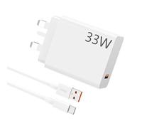 33W Fast Charger Plug for XIAOMI Redmi Note 13/12/11/11S/9 Pro/10/10 Pro/10S/9T/8 Pro Mi 11 10 10T 11T Lite Pro 9,Poco X5 Pro/X3 Pro/X6/M5/C65 with 2M Charging Cable