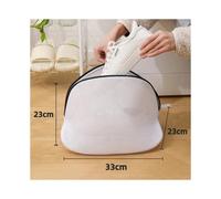 (33x22x23cm) Anti-deformation Mesh Laundry Bag Washing Machine Shoes Bag Travel Shoe Storage Bags Protective Clothes Storage Box Organizer