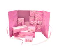 33x30x8cm Fillable Countdown Calendar - 24 Days Empty Fillable Advent Boxes, Empty Advent Cal-endars Boxes To Fill, Christmas Countdown Calendar With Boxes, Make Your Own Advent Countdown Calendar Kit